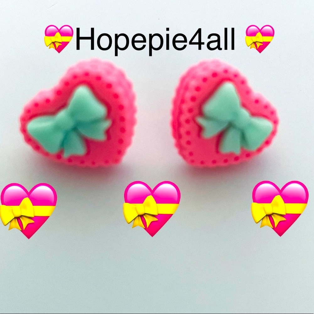 💝heart earrings 💝